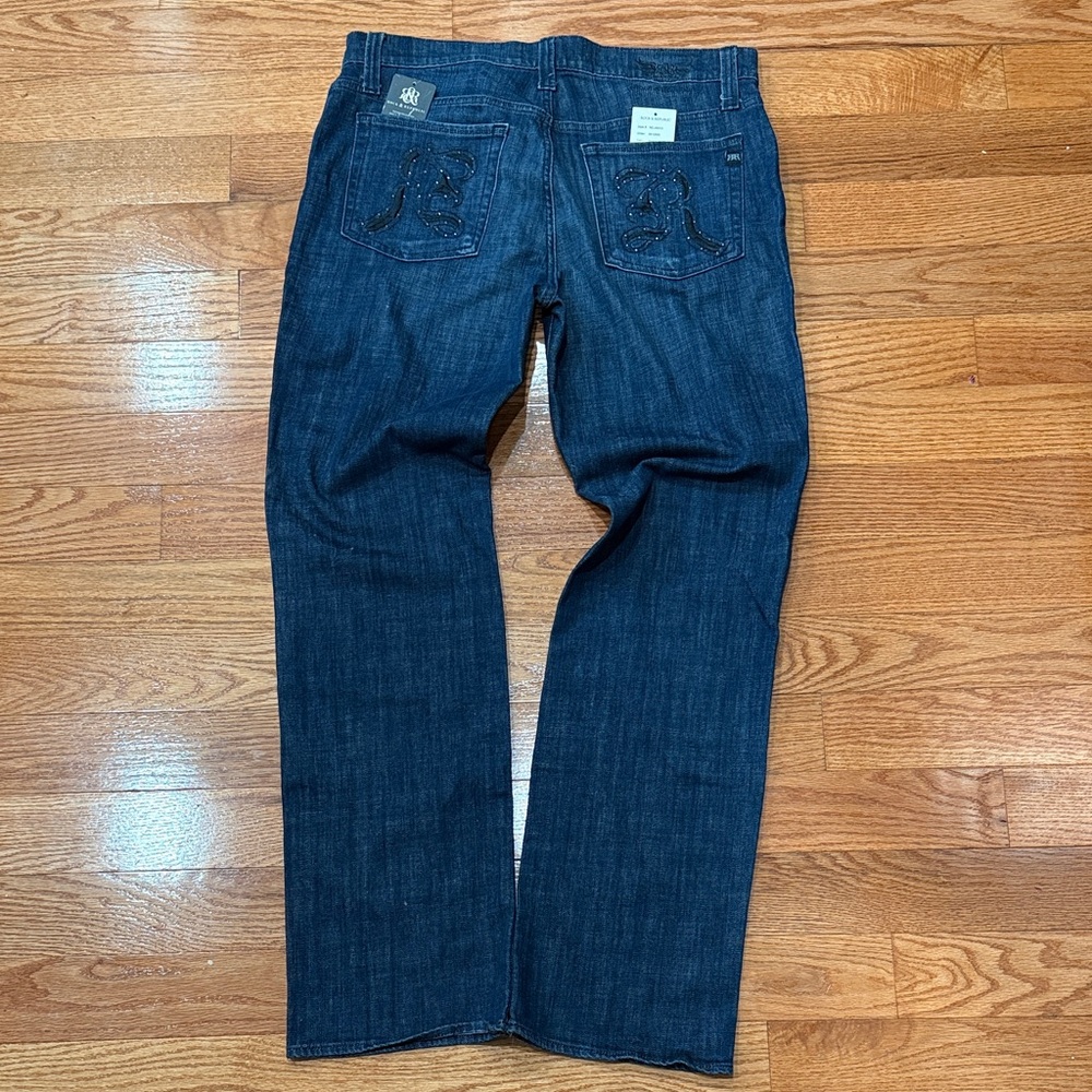 Rock & Republic Deep Indigo Straight Jeans - size 36